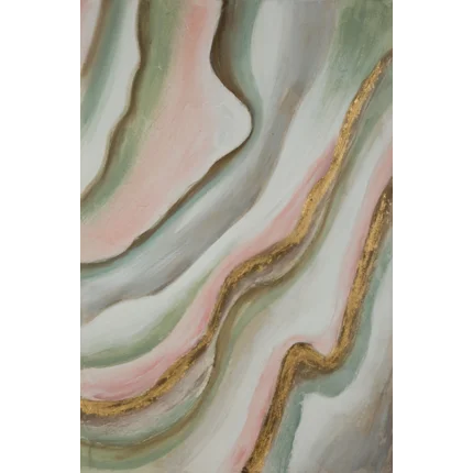 Obraz WELLING abstrakcyjny, ręcznie malowany na płótnie Obraz WELLING abstrakcyjny, ręcznie malowany na płótnie - 60 x 90 cm