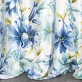 Zasłona LARYSA z miękkiego welwetu z kwiatowym nadrukiem - 140 x 250 cm - niebieski 3