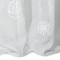 Firana SABINE z motywem dmuchawców, wykonana metodą gumowego nadruku - 140 x 250 cm - biały 3