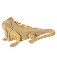 IGUANA- figurka dekoracyjna ELDO 2 o drobnym strukturalnym wzorze - 31 x 15 x 12 cm - złoty 1