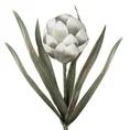 KARCZOCH - Sztuczny kwiat dekoracyjny z pianki foamirian - ∅ 12 x 60 cm - biały 1