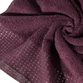 EUROFIRANY CLASSIC Ręcznik z bordiurą podkreśloną groszkami z błyszczącą lureksową nicią - 30 x 50 cm - bordowy 5