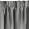 DESIGN 91 Zasłona PARISA z gładkiej tkaniny zaciemniającej typu BLACKOUT - 140 x 270 cm - szary 4