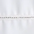 Zasłona ADARA z ozdobną taśmą z cyrkoniami - 140 x 270 cm - biały 6