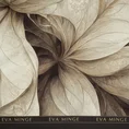EVA MINGE Komplet pościeli SYLVIA z najwyższej jakości makosatyny bawełnianej z designerskim nadrukiem i logo - 220 x 200 cm - beżowy 4