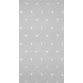 Tkanina firanowa z haftem w drobny geometryczny wzór - 180 cm - biały 7