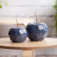 Figurka ceramiczna APEL - jabłko o geometrycznych kształtach - 13 x 13 x 10 cm - granatowy 4