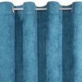 Zasłona z miękkiej szenilowej tkaniny jednokolorowa - 140 x 250 cm - niebieski 4