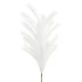 TRAWA PAMPASOWA - OZDOBNY PIÓROPUSZ kwiat sztuczny dekoracyjny - 104 cm - biały 1