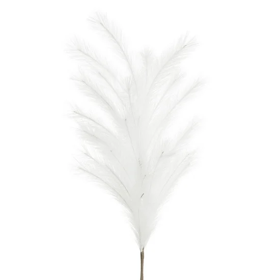TRAWA PAMPASOWA - OZDOBNY PIÓROPUSZ kwiat sztuczny dekoracyjny - 104 cm - biały