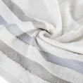 EUROFIRANY CLASSIC Ręcznik bawełniany GRACJA z ozdobną bordiurą w pasy - 30 x 50 cm - biały 5