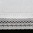 Obrus MARIELA  obszyty listwą ażurowej koronki - 85 x 85 cm - srebrny 4