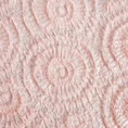 Narzuta OFELIA o strukturze futra z wytłaczanym ornamentowym wzorem i metalicznym nadrukiem - 70 x 150 cm - różowy 3
