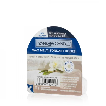YANKEE CANDLE - Wosk zapachowy do kominka - FLUFFY TOWELS YANKEE CANDLE - Wosk zapachowy do kominka - FLUFFY TOWELS - ∅ 5 x 1.5 cm