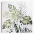 Obraz NATURAL ręcznie malowany na płótnie - 100 x 100 cm - zielony 1