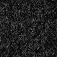 Firana MARION z etaminy zdobiona w dolnej cześci firany puszystą futrzaną aplikacją - 140 x 270 cm - czarny 12