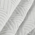 EUROFIRANY PREMIUM Narzuta LEN z tkaniny o strukturze lnu pikowana w wzór jodełki - 200 x 220 cm - biały 5