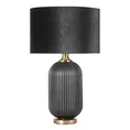 Lampa dekoracyjna REA na pękatej szklanej podstawie z welwetowym abażurem - ∅ 41 x 65 cm - czarny 3