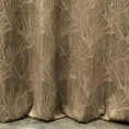 PIERRE CARDIN zasłona welwetowa GOJA z błyszczącym nadrukiem w formie liści miłorzębu - 140 x 250 cm - brązowy 3