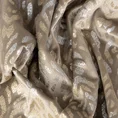 Zasłona LAURA z welwetu z cieniowanym srebrno-złotym wzorem w stylu boho - 140 x 250 cm - beżowy 13