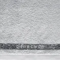 PIERRE CARDIN Ręcznik TOM w kolorze srebrnym, z żakardową bordiurą - 70 x 140 cm - srebrny 2