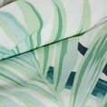 EUROFIRANY CLASSIC Komplet pościeli z wysokogatunkowej satyny bawełnianej z motywem egzotycznych liści - 220 x 200 cm - wielokolorowy 4