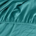 ELLA LINE Prześcieradło ADELA z gładkiej bawełny jersey z gumką, gramatura 140 g/m2 - 90 x 200 x 25 cm - turkusowy 3