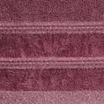 Ręcznik z welurową bordiurą przetykaną błyszczącą nicią - 50 x 90 cm - bordowy 2