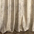 Zasłona  KORNELIA z miękkiej welwetowej tkaniny zdobiona szampańskim nadrukiem przypominającym marmur - 140 x 270 cm - beżowy 3