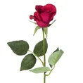 RÓŻA kwiat sztuczny dekoracyjny - 45 cm - czerwony 1