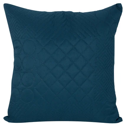 DESIGN 91 Poszewka BONI z patchworkowym motywem wytłaczanym techniką hot press DESIGN 91 Poszewka BONI z patchworkowym motywem wytłaczanym techniką hot press - 40 x 40 cm