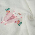 Ręcznik BABY z kapturem z haftowaną aplikacją z myszką baletnicą 3D - 100 x 100 cm - biały 5