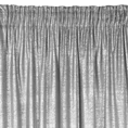 Zasłona welwetowa z nakrapianym srebrnym nadrukiem - 140 x 270 cm - szary 4
