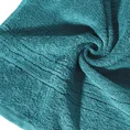 Ręcznik klasyczny z bordiurą podkreśloną delikatnymi paskami - 50 x 90 cm - turkusowy 5