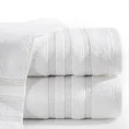 Ręcznik JUDY z bordiurą podkreśloną błyszczącą nicią - 70 x 140 cm - biały 1