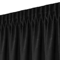 Zasłona DORA z gładkiej i miękkiej w dotyku tkaniny o welurowej strukturze - 140 x 240 cm - czarny 7
