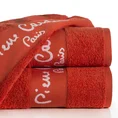 PIERRE CARDIN Ręcznik MALI2 w kolorze czerwonym, z żakardową bordiurą - 70 x 140 cm - czerwony 1