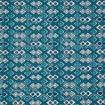 TERRA COLLECTION Komplet pościeli PALERMO 5 z bawełny z drobnym geometrycznym wzorkiem lamówką na poduszkach - 220 x 200 cm - niebieski 13