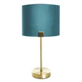 Lampa stołowa EZRA z welwetowym abażurem - ∅ 27 x 46 cm - turkusowy 3