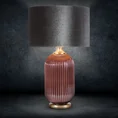 Lampa dekoracyjna MARITA z welwetowym abażurem - ∅ 41 x 65 cm - stalowy 1