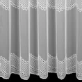 Tkanina firanowa delikatna siateczka ozdobiona ażurowym haftem - 280 cm - biały 3