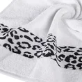 DIVA LINE Ręcznik LETA w kolorze białym, z żakardową bordiurą z motywem zwierzęcym i błyszczącą nicią - 70 x 140 cm - biały 5