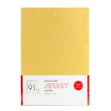 DESIGN 91 Prześcieradło z bawełny JERSEY z gumką, gramatura 125 g/m2 DESIGN 91 Prześcieradło z bawełny JERSEY z gumką, gramatura 125 g/m2 - 140 x 200 x 30 cm