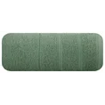 Ręcznik z ozdobną bordiurą w pasy - 70 x 140 cm - butelkowy zielony 3