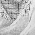 Zasłona VICKY  w stylu eko z etaminy z ozdobnym pasem w górnej części - 140 x 250 cm - biały 7
