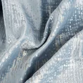 Zasłona welwetowa zdobiona nieregularnym srebrnym nadrukiem - 140 x 250 cm - niebieski 6