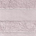 Ręcznik z żakardową bordiurą zdobioną kropkami ze srebrną nitką - 70 x 140 cm - liliowy 2