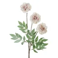 KAMELIA JAPOŃSKA sztuczny kwiat dekoracyjny z jedwabistej tkaniny - dł.70cm dł.kwiat 35cm - jasnoróżowy 1