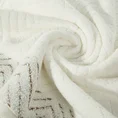 Ręcznik INDILA w kolorze kremowym, z żakardowym geometrycznym wzorem - 70 x 140 cm - kremowy 5