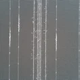 Tkanina firanowa, gładka, błyszcząca, z deszczykiem oraz pionowymi paseczkami - 290 cm - naturalny 4